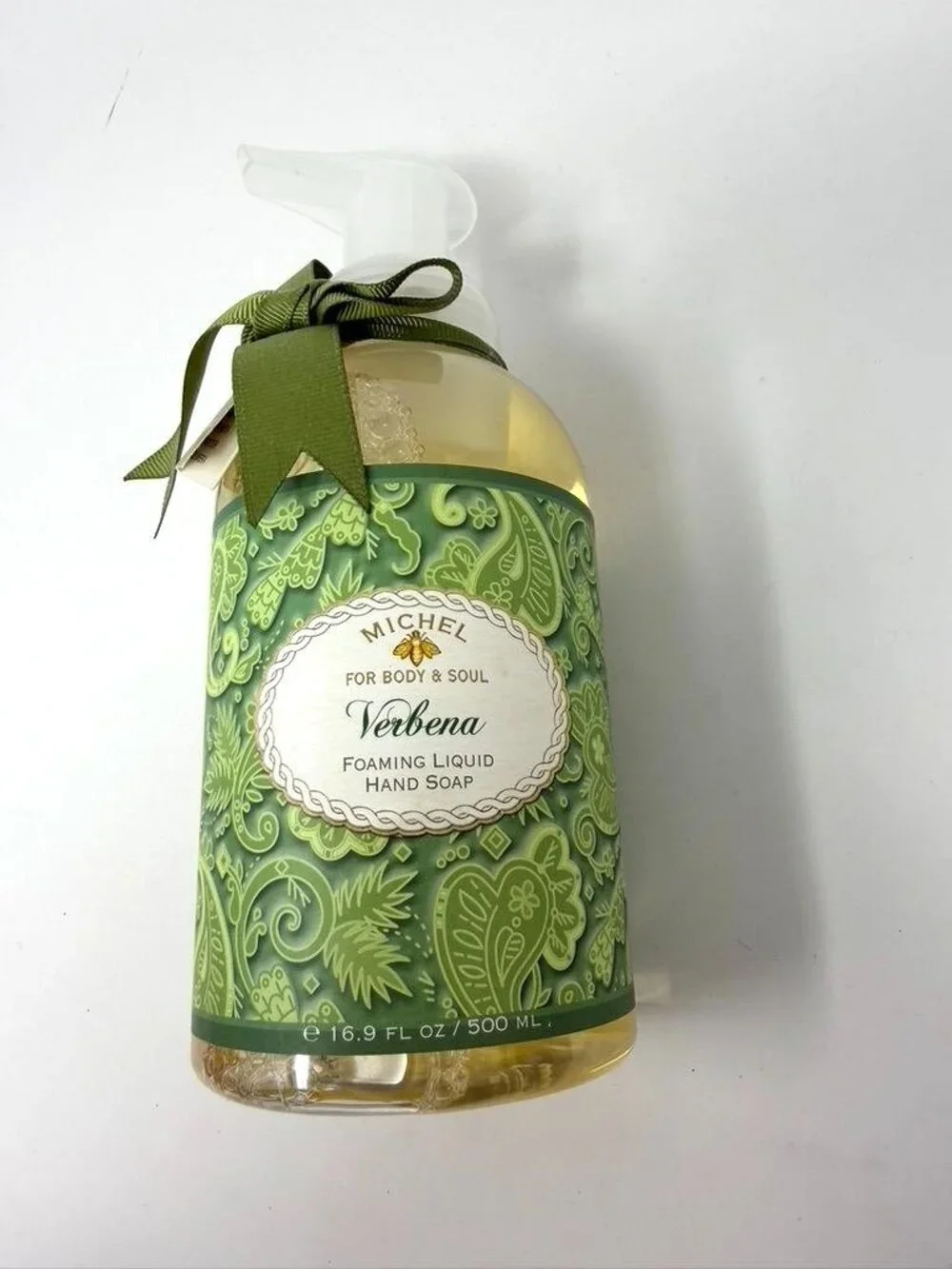 Michel For Body & Soul Verbena Foaming Hand Soap 16.9 Oz Shea Butter Aloe Vera